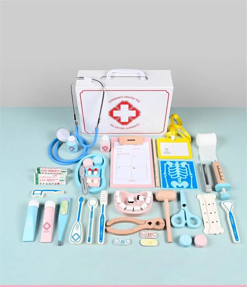 Wooden Doctor Kit For Kids,