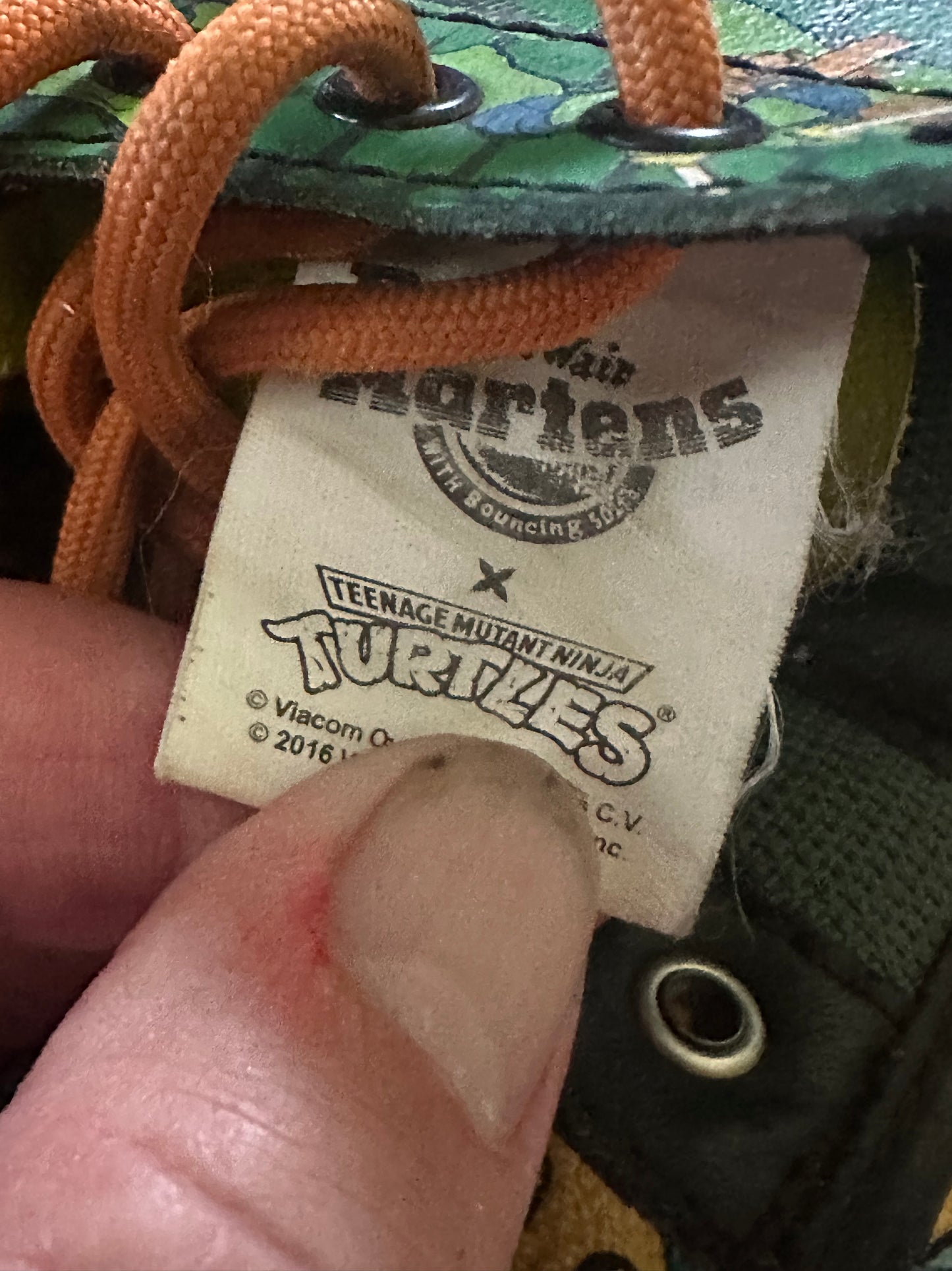 Doc Martin Teenage Mutant Ninja Turtles high top size 13 to one