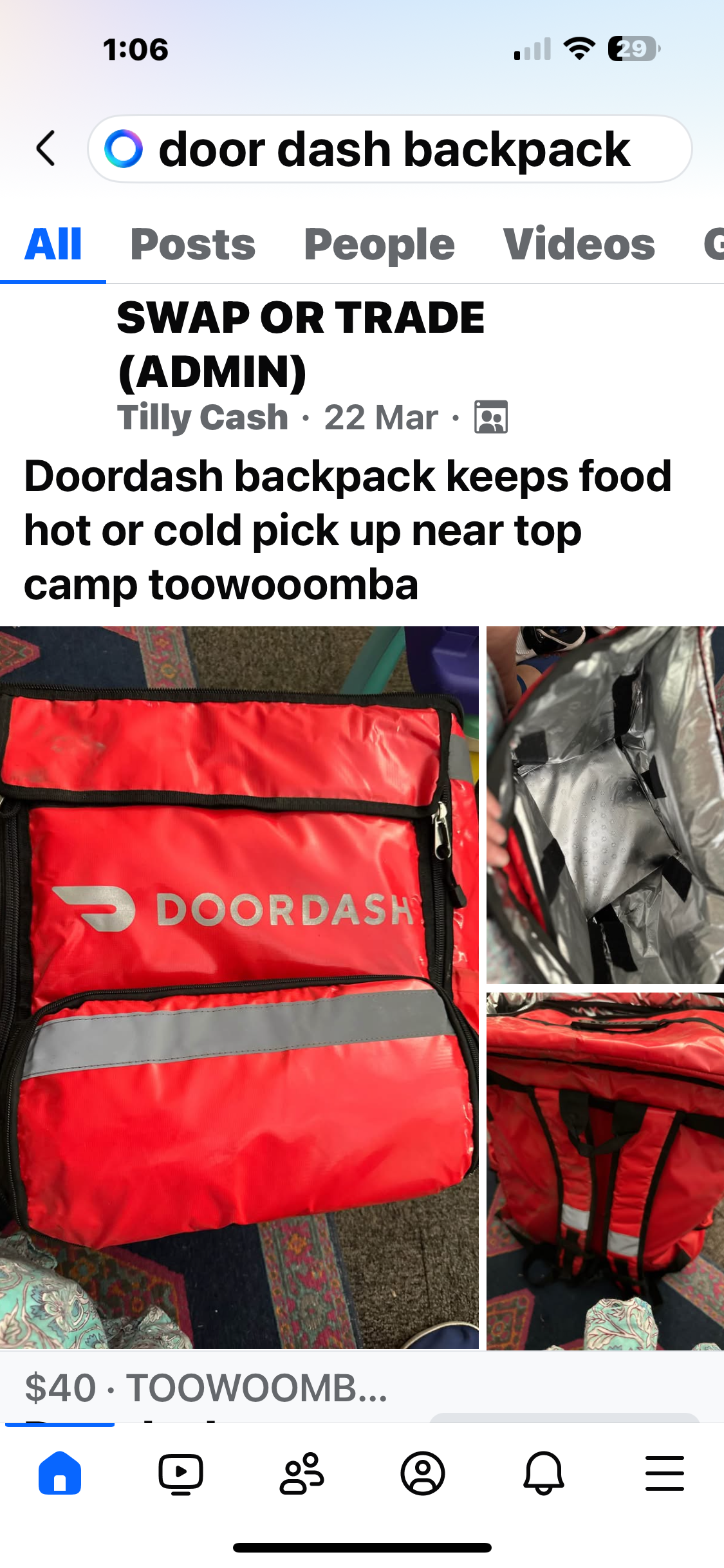 Doordash backpack brand new