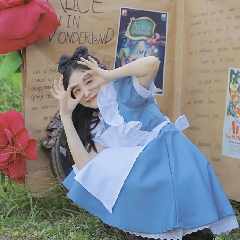 Cosplay Costume Lolita Dress Maid Apron F