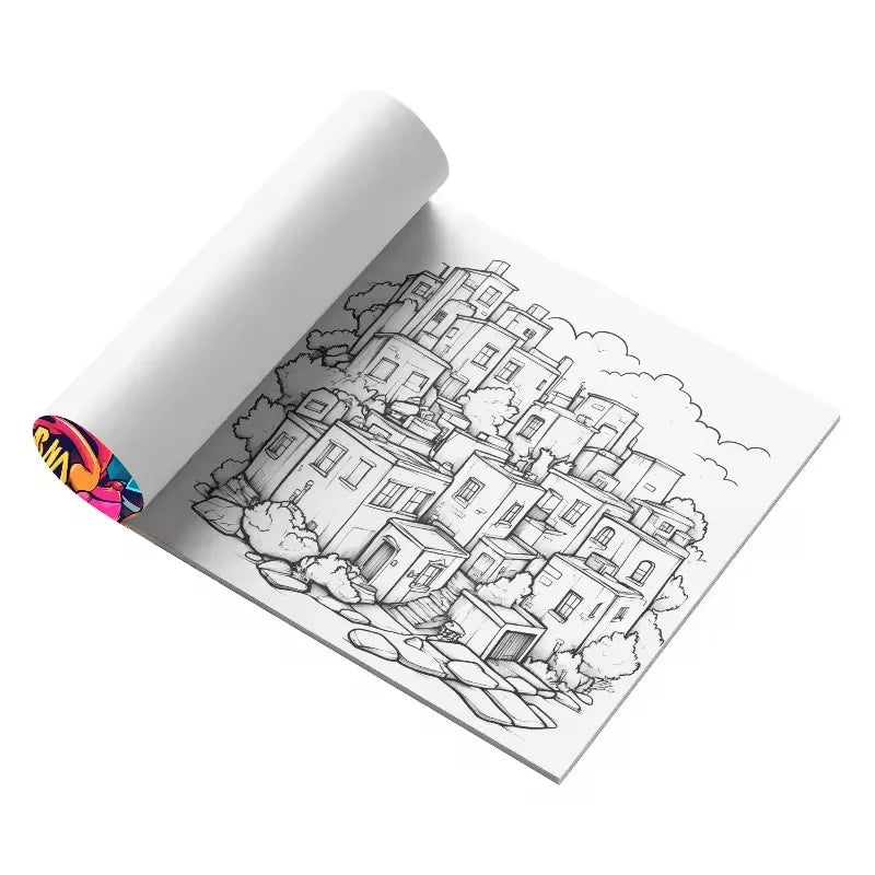 Street Graffiti Colouring Book