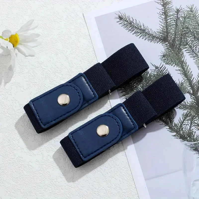 2pcs/set No Buckle Elastic Belt