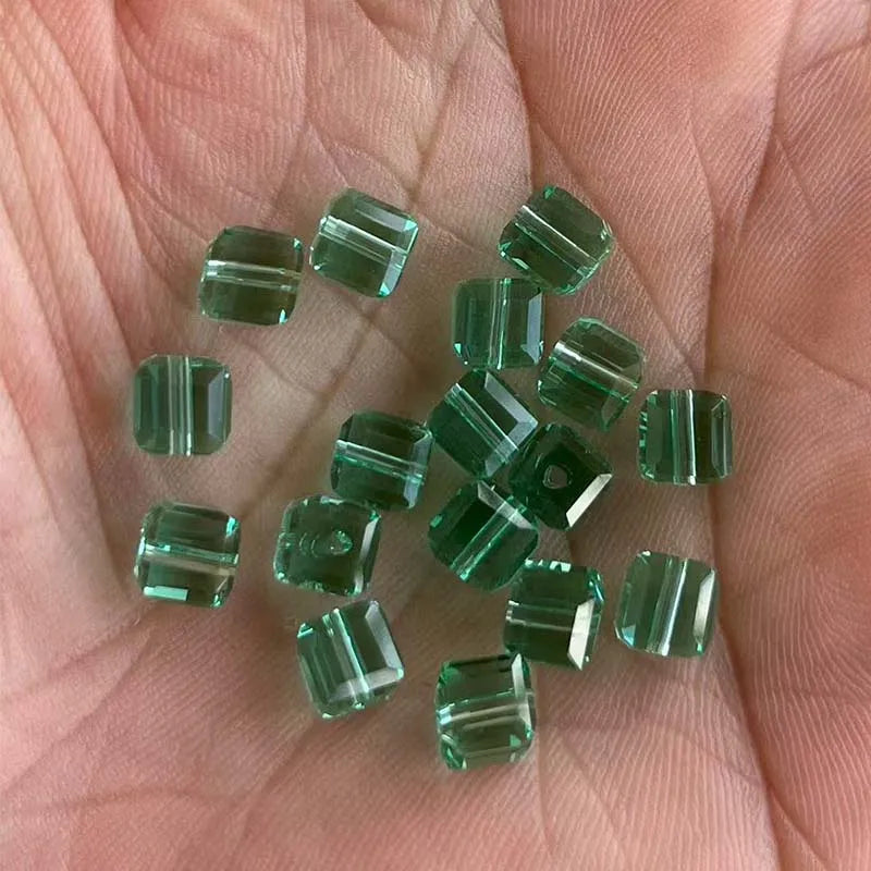 cube beads crystal