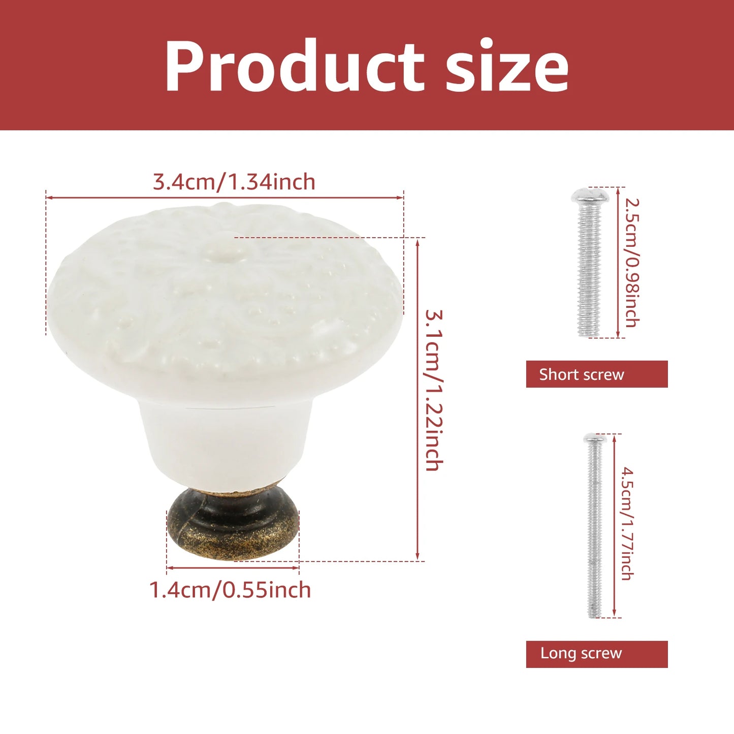 20PCS/Set Ceramic Cabinet knobs