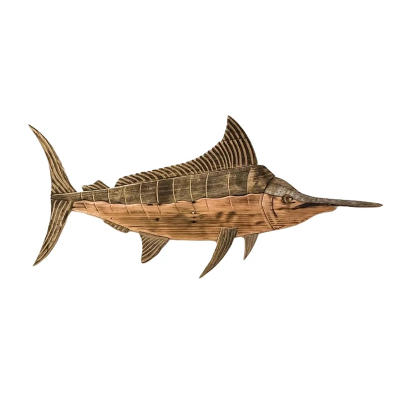 Fish Wood Decoration Wooden Whale