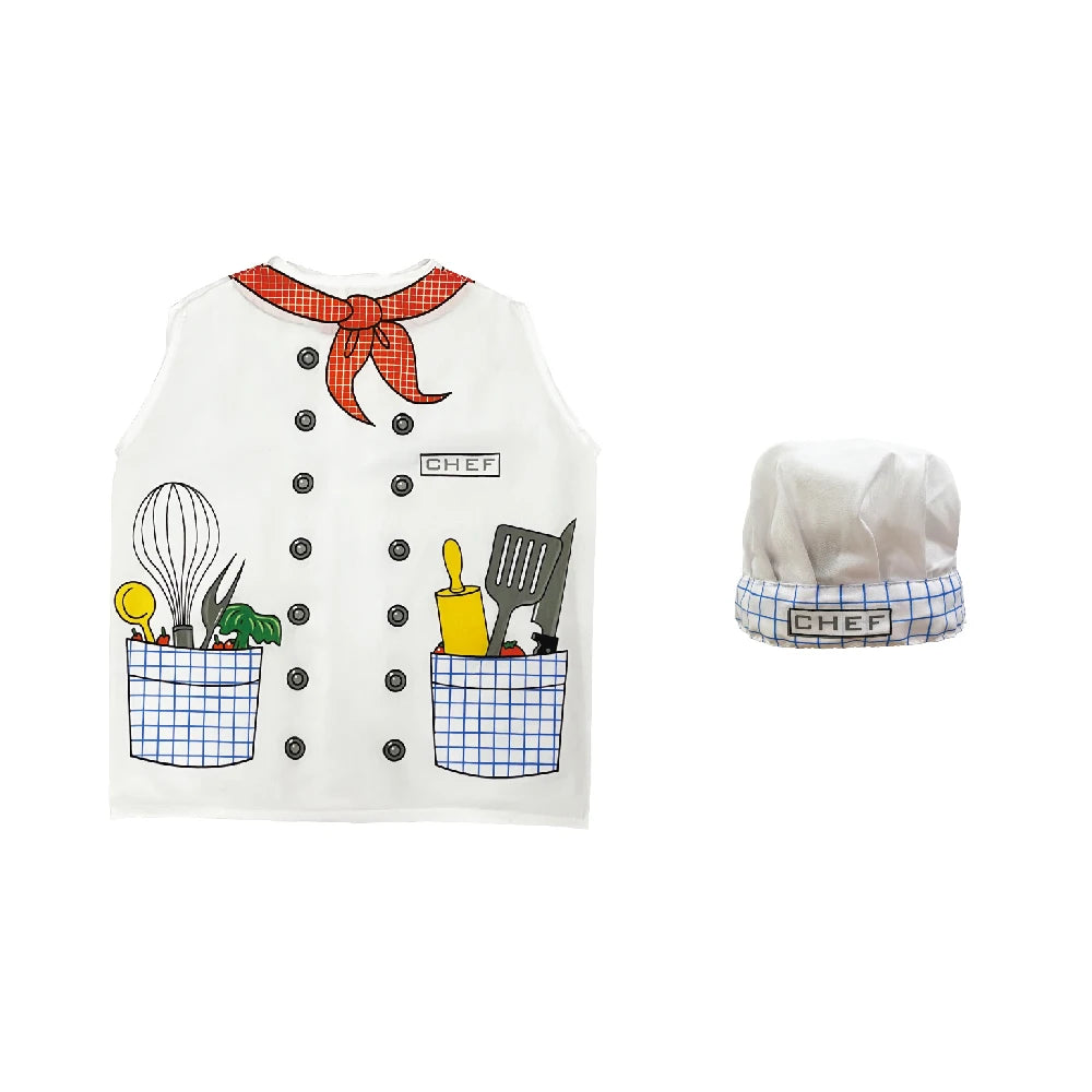 Kids Chef Role Play Costume Dress - Up