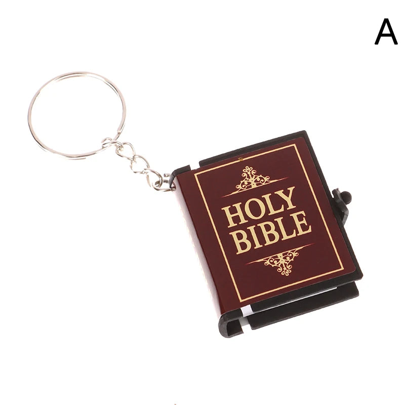 Mini Bible Keychain Book Pendant