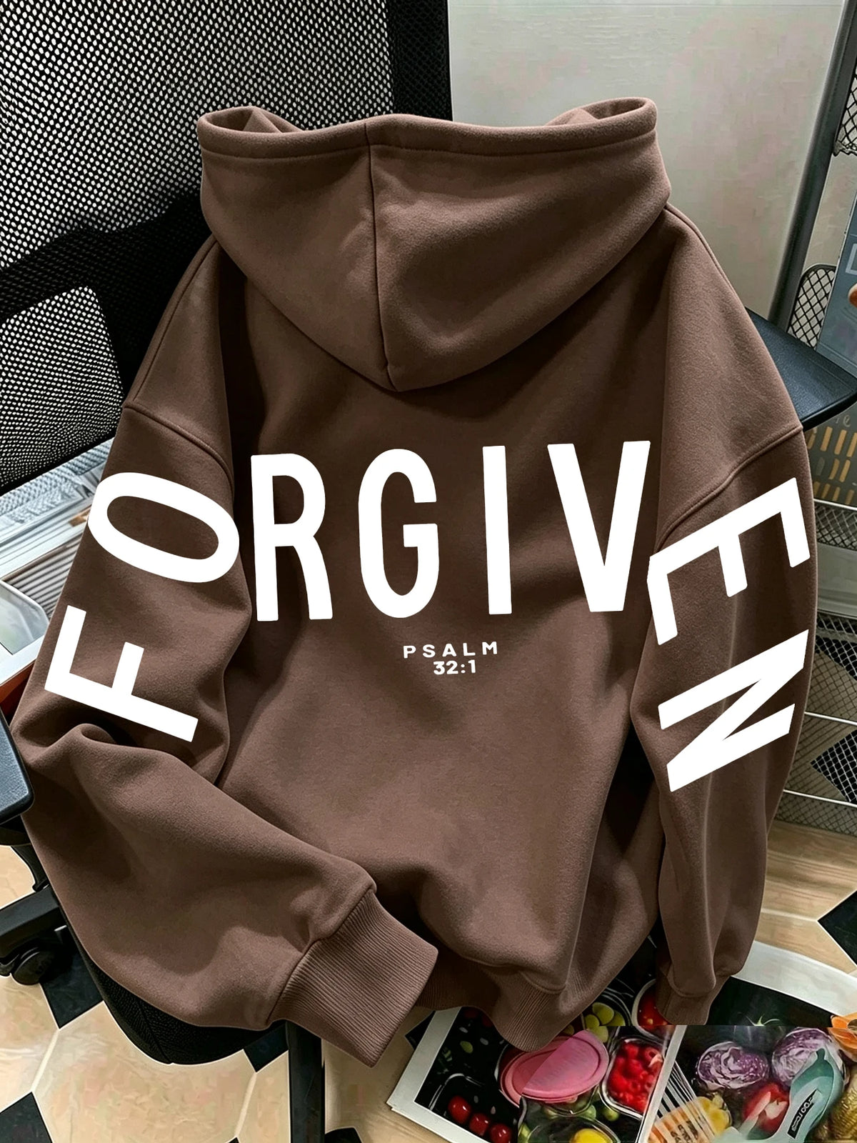 Women Oversized FORGIVEN Letter Print