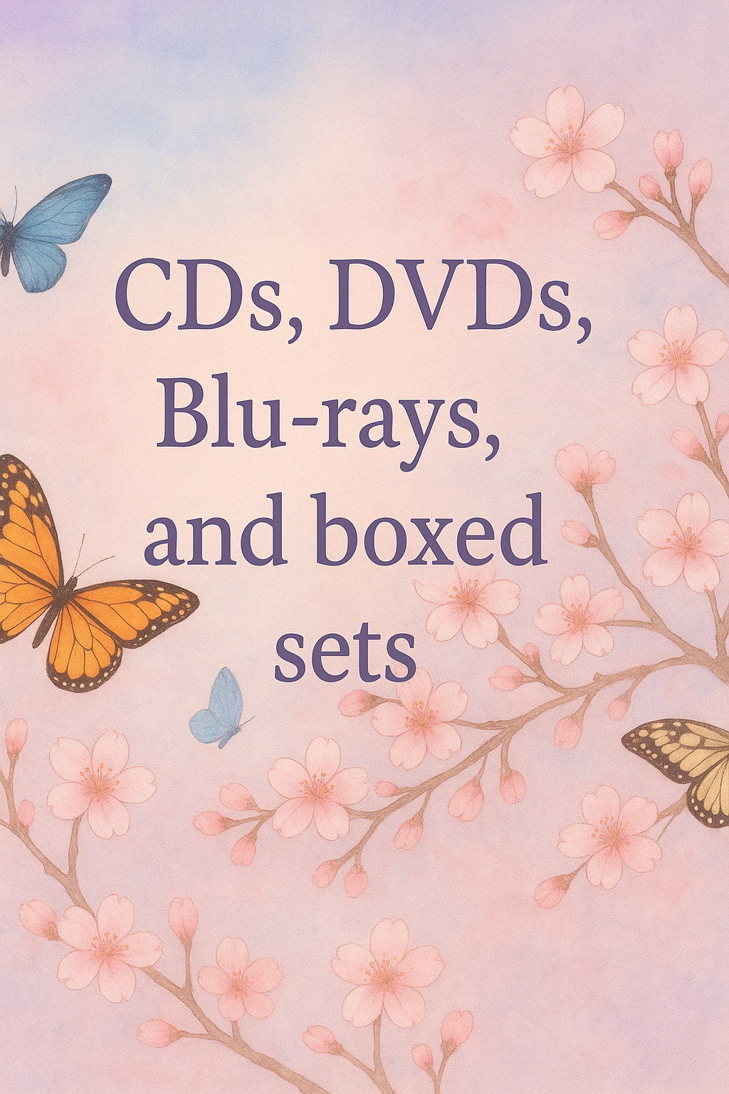 CDs DVDs Blurays boxed sets