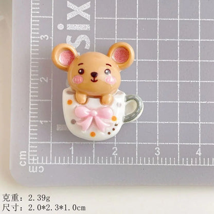 10Pcs Cartoon Resin charm