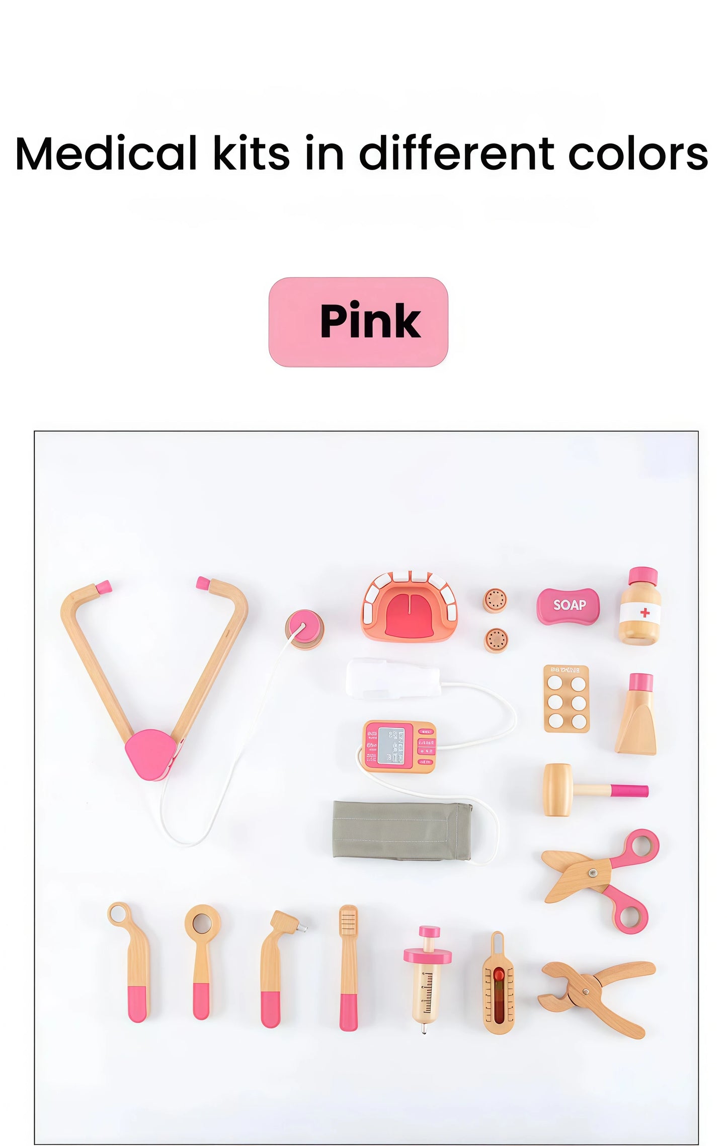 Wooden Doctor Kit For Kids,
