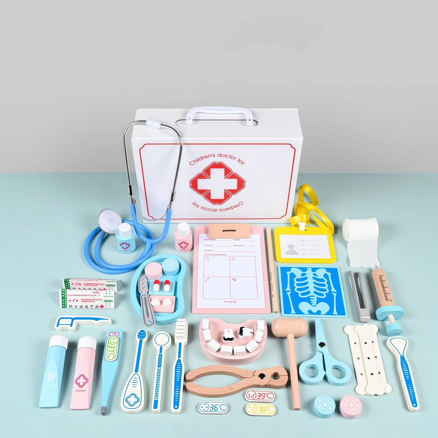 Wooden Doctor Kit For Kids,