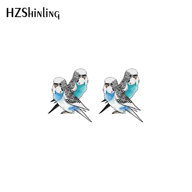 Budgie Stud earrings