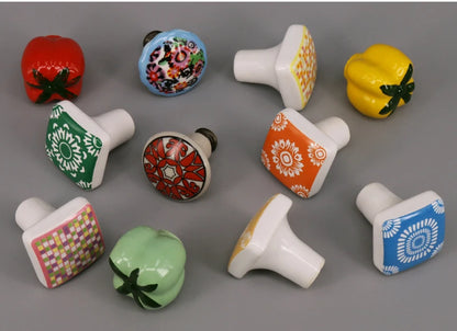 Multi-color Ceramic Drawer Knobs