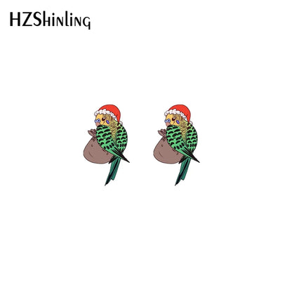 Budgie Stud earrings