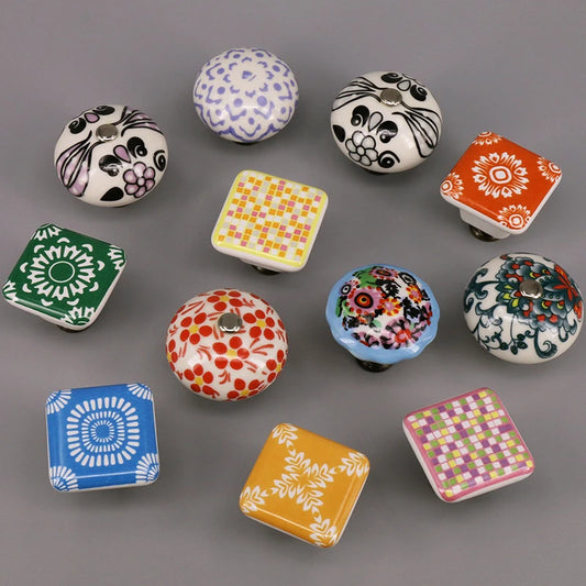 Multi-color Ceramic Drawer Knobs