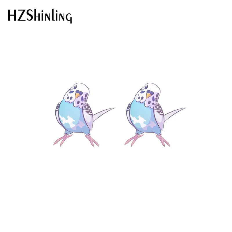 Budgie Stud earrings