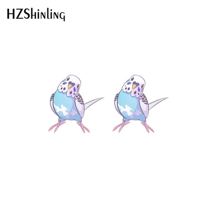 Budgie Stud earrings