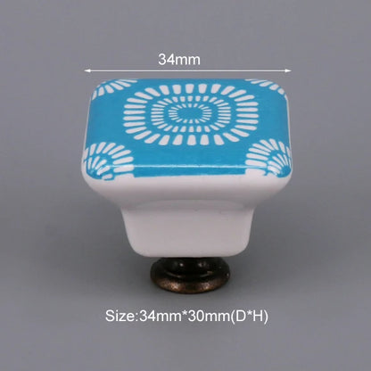 Multi-color Ceramic Drawer Knobs