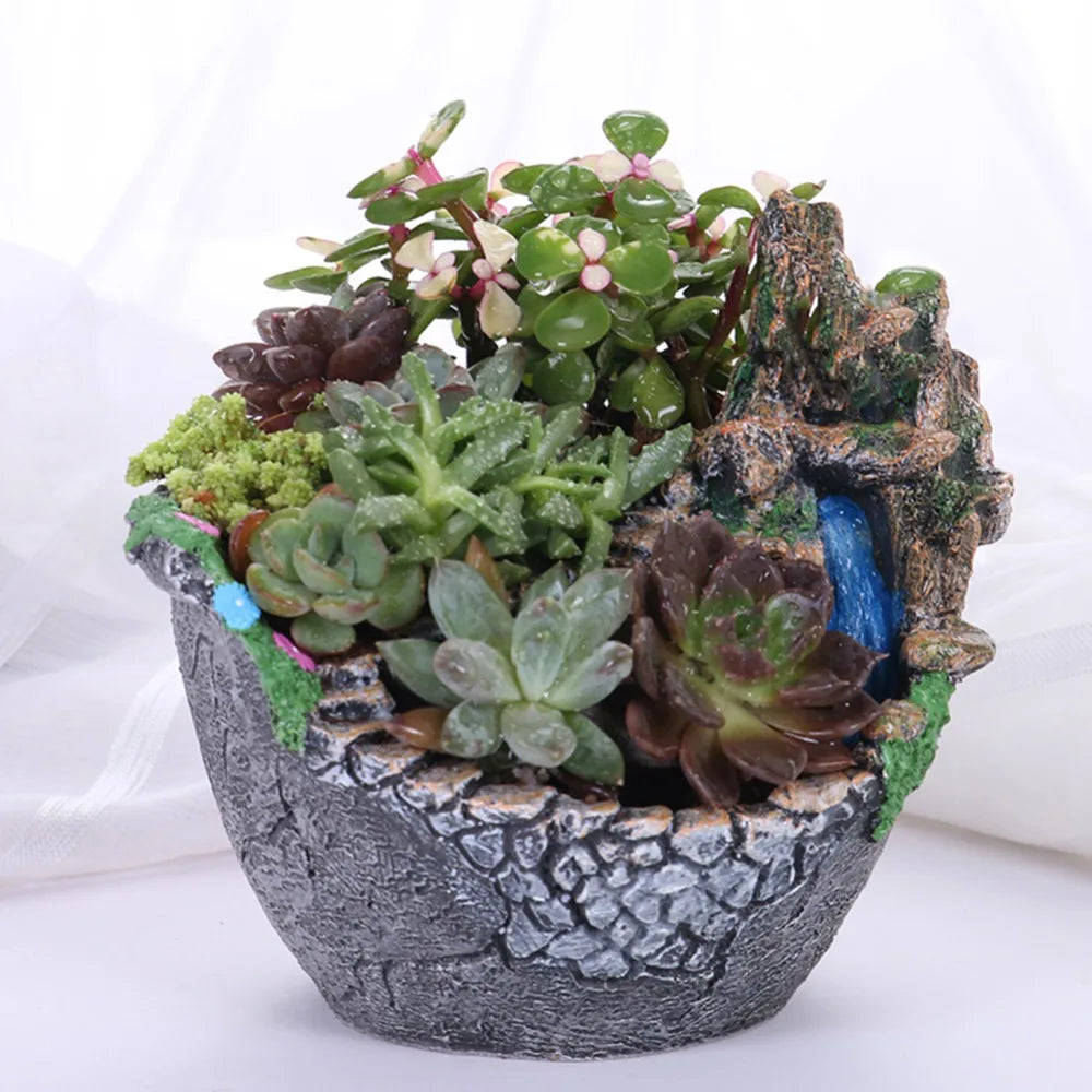 Succulent Plants Planter Flowerpot Resin Flower Pot