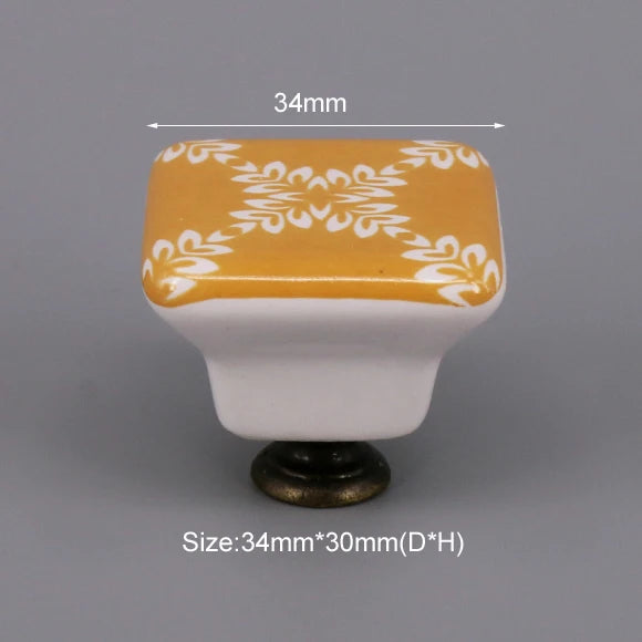 Multi-color Ceramic Drawer Knobs