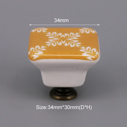 Multi-color Ceramic Drawer Knobs