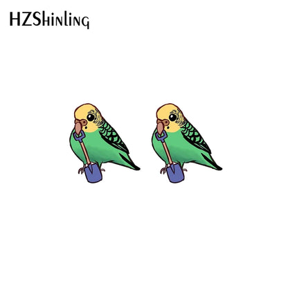 Budgie Stud earrings