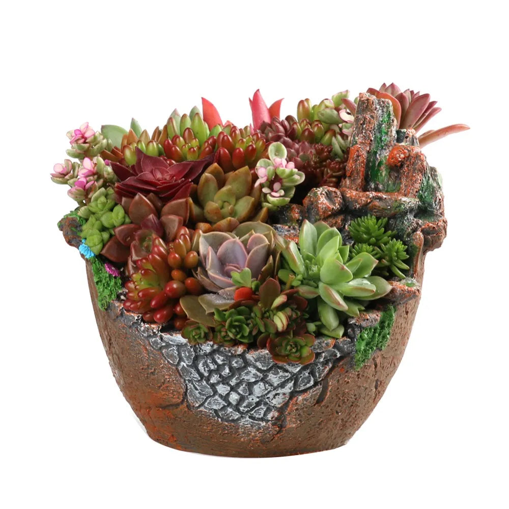 Succulent Plants Planter Flowerpot Resin Flower Pot