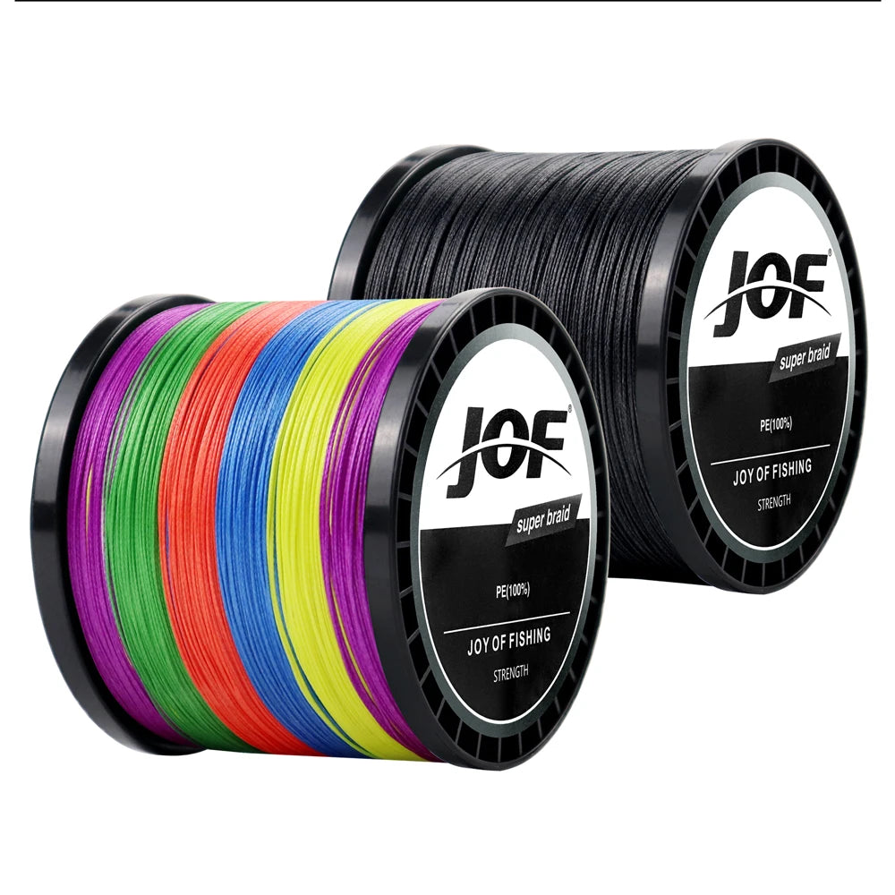 JOF Braid Fishing line 300M 500M 1000M 4 Strands  10-82lb