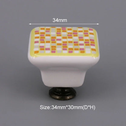 Multi-color Ceramic Drawer Knobs