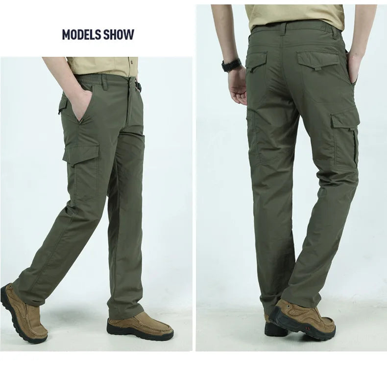 Men's Summer Lightweight Tactical Pants Breathable
