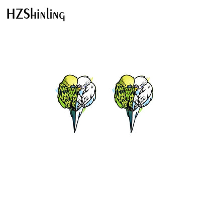 Budgie Stud earrings