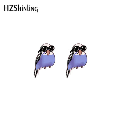 Budgie Stud earrings