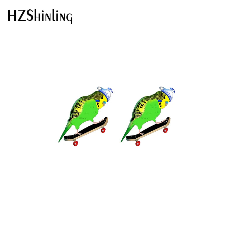 Budgie Stud earrings