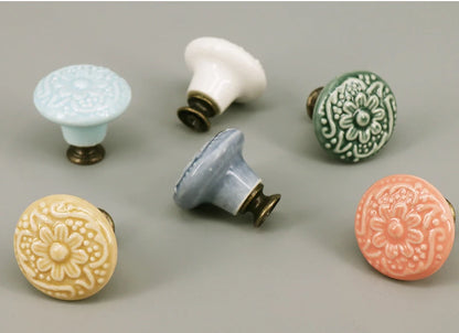1 Piece Rural Ceramic Drawer Knob