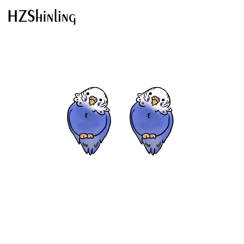 Budgie Stud earrings