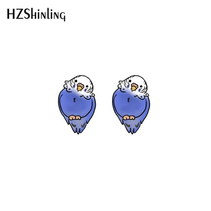 Budgie Stud earrings
