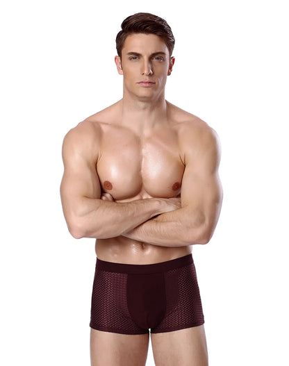 L-8XL Plus Banboo Fiber Men Underwear Male boxer