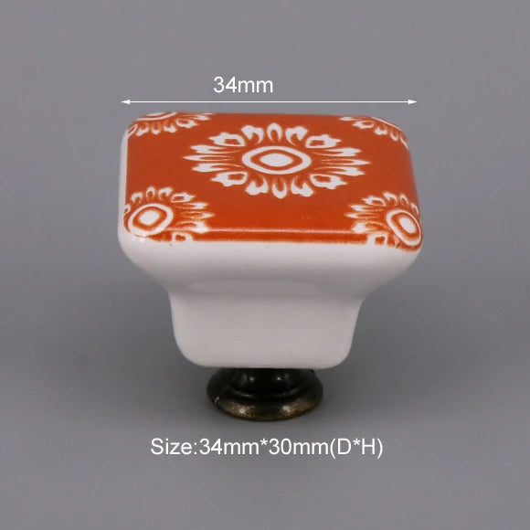 Multi-color Ceramic Drawer Knobs
