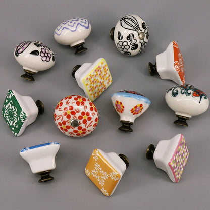 Multi-color Ceramic Drawer Knobs