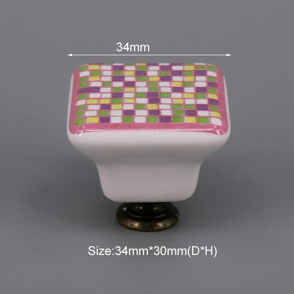 Multi-color Ceramic Drawer Knobs