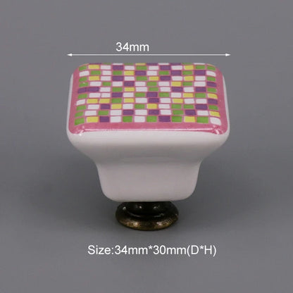Multi-color Ceramic Drawer Knobs