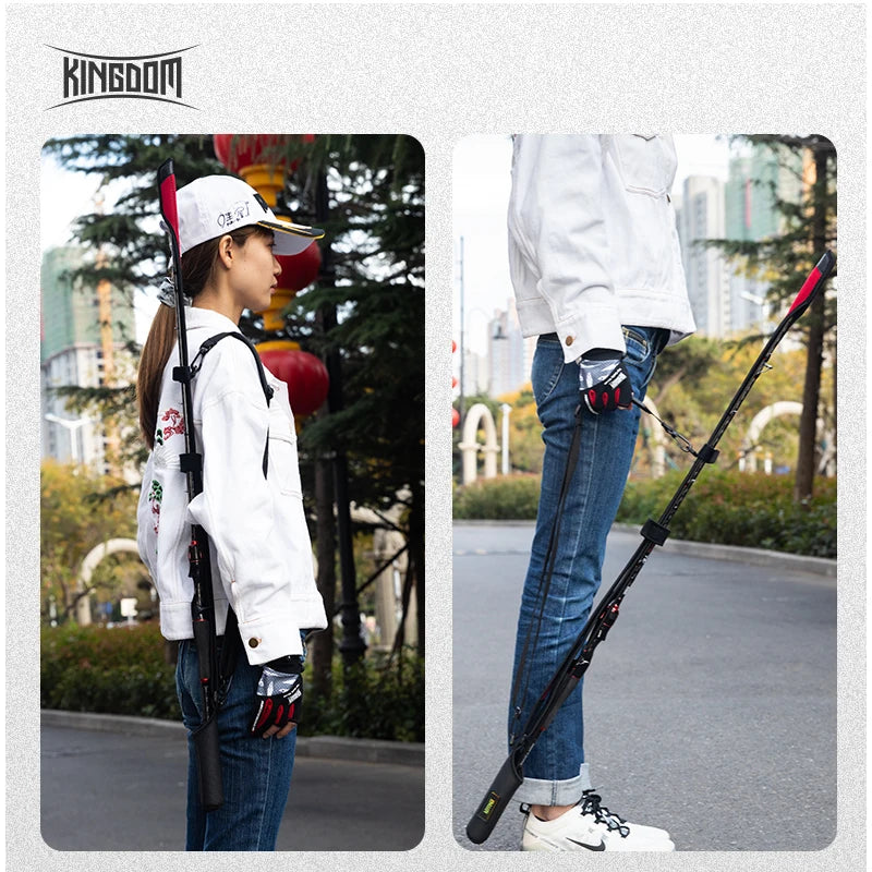 Kingdom Spinning Fishing Rods 102cm-152cm Casting Rod Protection Rope