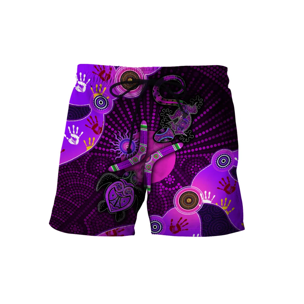 Aboriginal Australia Women Men Shorts