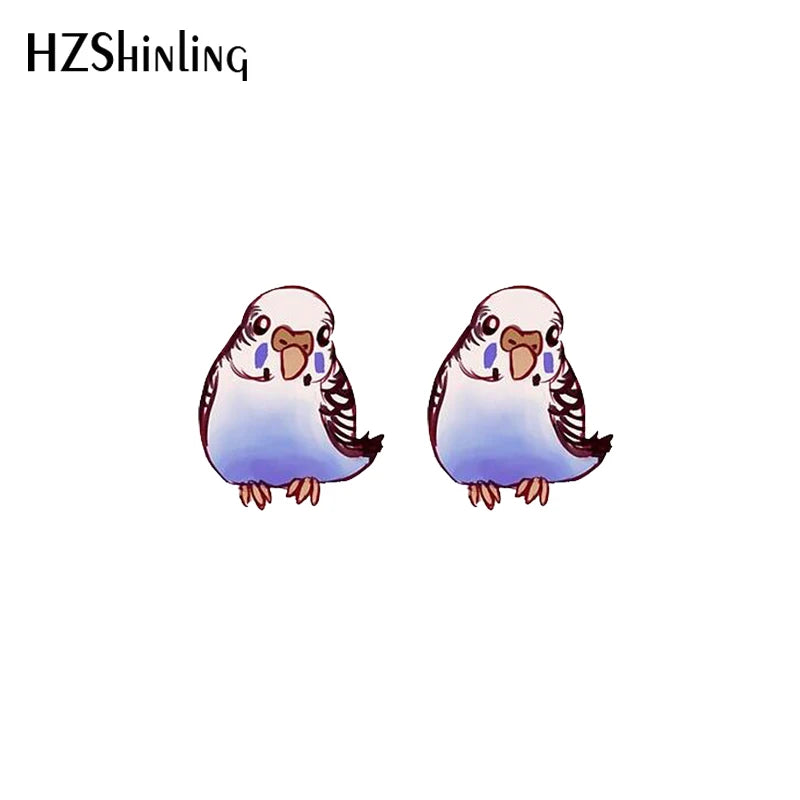 Budgie Stud earrings