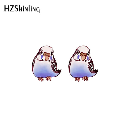 Budgie Stud earrings