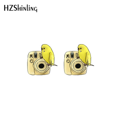 Budgie Stud earrings