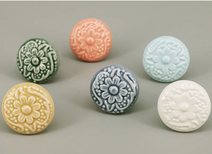 1 Piece Rural Ceramic Drawer Knob