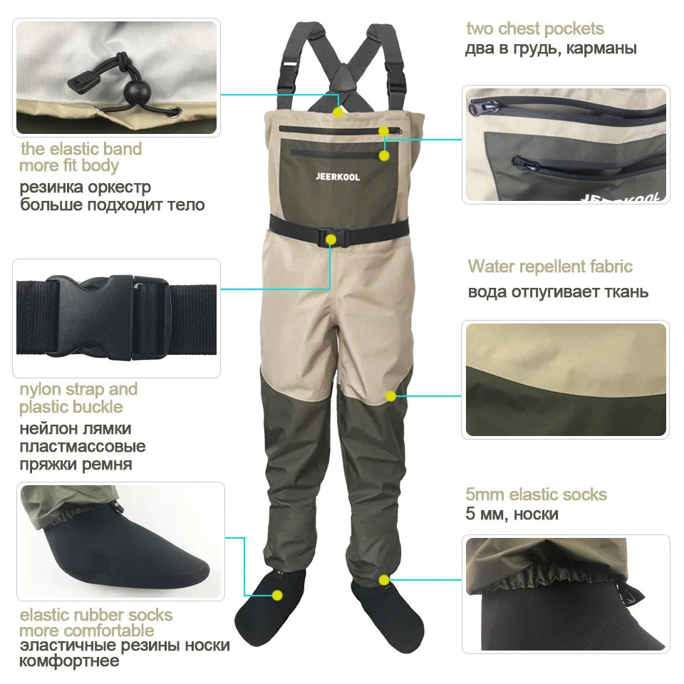 Fly Fishing Clothes Waders Outdoor Hunting Wading Pants