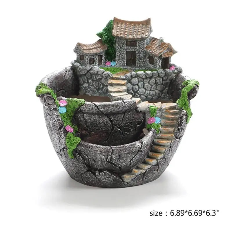 Succulent Plants Planter Flowerpot Resin Flower Pot